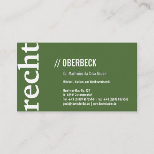 Modern and clear business card