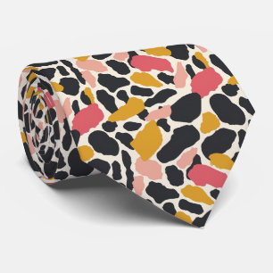 Modern and Colourful Animal Print Tie