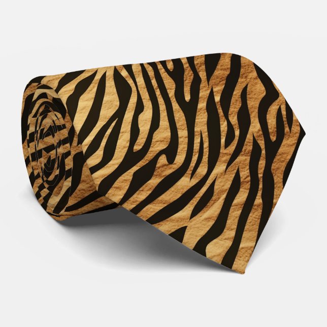 Modern and Colourful Animal Print Tie (Rolled)