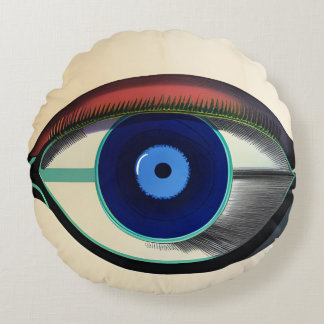 Modern and Colourful Eyeball Throw Pillow