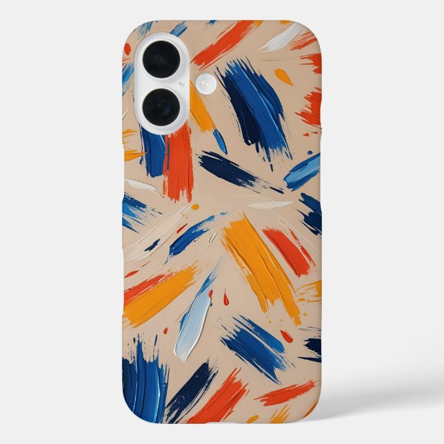 Modern and Colourful Painterly Case-Mate iPhone Case (Back)
