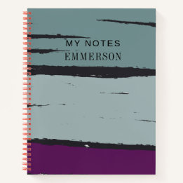 Modern and Contemporary Design Custom Text Notebook