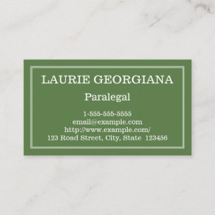 Modern and Customisable Paralegal Business Card