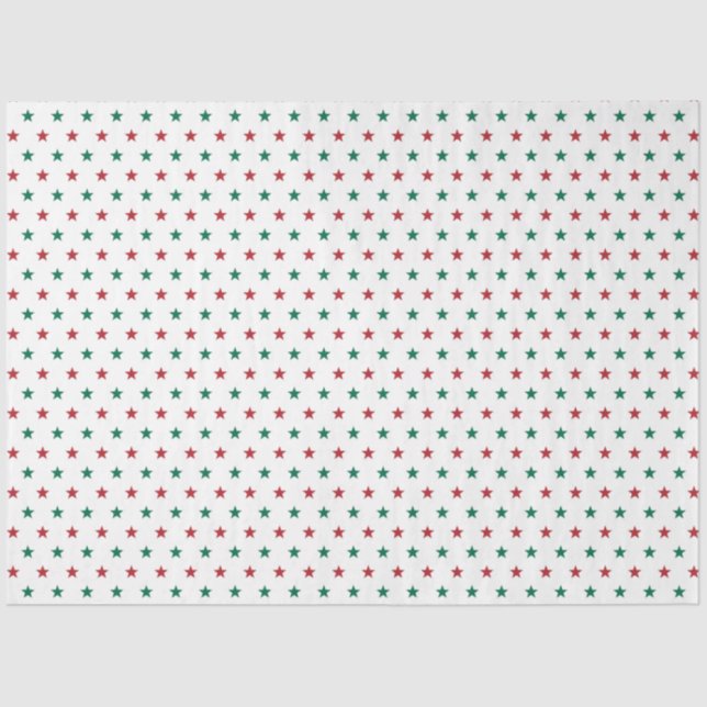 Modern And Cute Green Plaid Christmas Tissue Paper (Front)