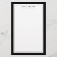 Modern And Elegant Black And White Personalised