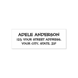Modern and Elegant - Black and White Self-inking Stamp