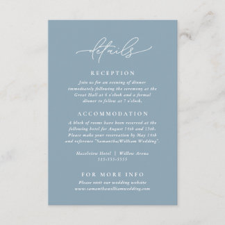 Modern and Elegant Details Enclosure Card