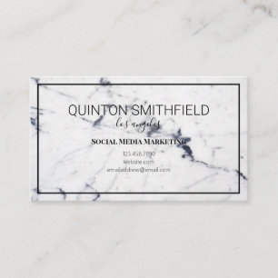 Modern and Elegant Marble Art Business Card