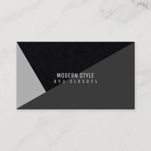modern and elegant minimal geometric business card