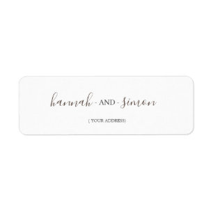 Modern and Elegant Minimalist Golden Address