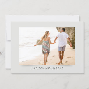 Modern and Elegant Photo Wedding Invitation