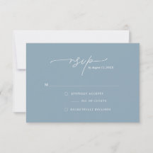 Modern and Elegant Simple Response Card