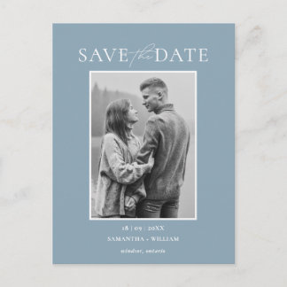 Modern and Elegant Simple Save the Date Announcement Postcard