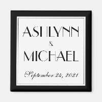 Modern and Elegant Stylish Wedding Date