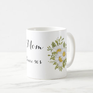 modern and fresh floral bunch coffee mug