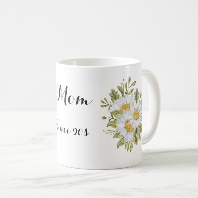 modern and fresh floral bunch coffee mug (Front Right)