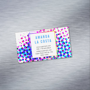 Modern and full of colour Magnetic business card
