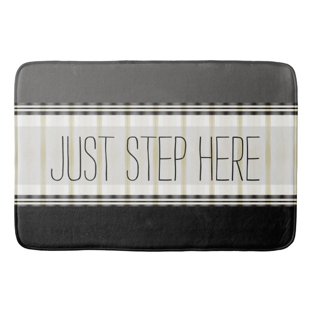 Modern and Fun  Bath Mat (Front)