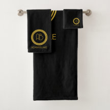 Modern and Minimal black & Gold