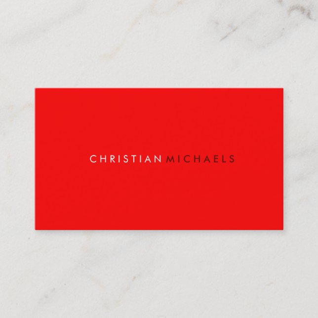 Modern and Minimal Business Card (Front)