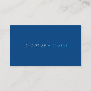Modern and Minimal Business Card (navy)