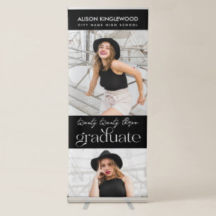 Modern and Minimal Photo Graduate Retractable Bann Banner