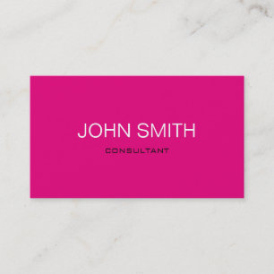 Modern and Minimal Pink Business Card