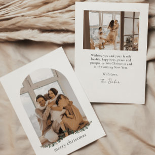 Modern and Minimalist Christmas Flat Holiday Card