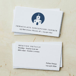 Modern and Simple Business Card for your Church