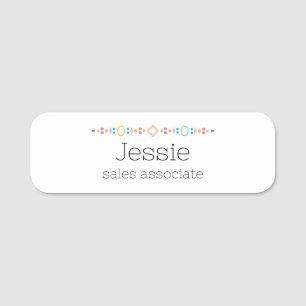 Modern and Simple Classic Name Tag