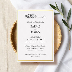 Modern and Simple Frame Islamic wedding