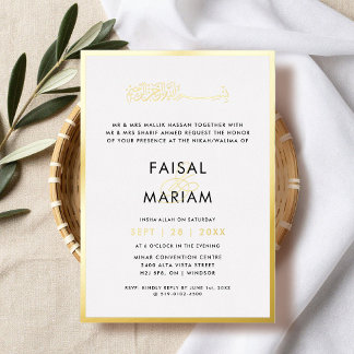 Modern and Simple Frame Islamic wedding