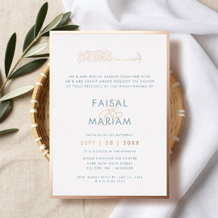 Modern and Simple Frame Islamic wedding