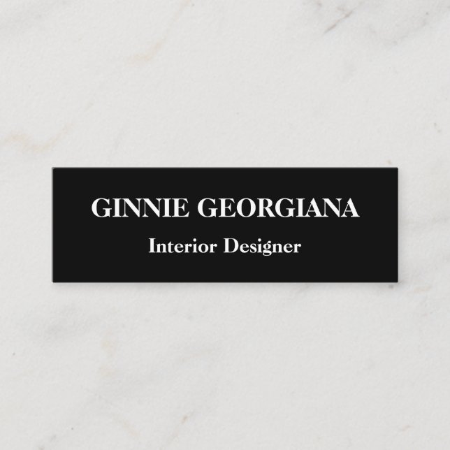 Modern and Simple Interior Designer Business Card (Front)