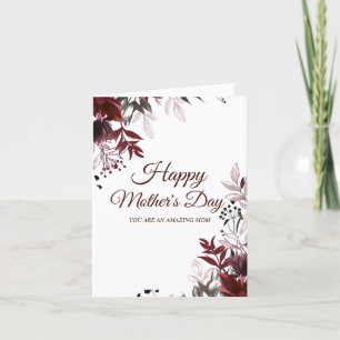 Modern and Simple Mother's Day Thank You Card