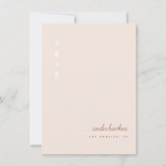 Modern and Simple Personal Stationery Invitation