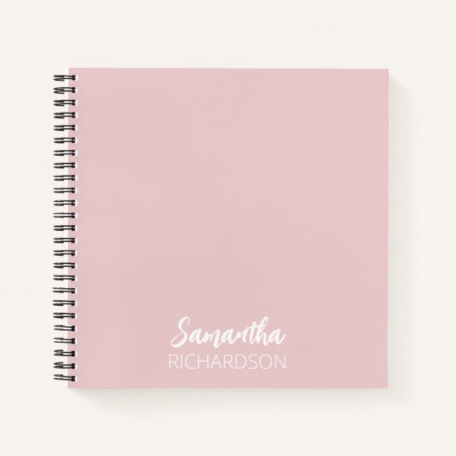Modern and Simple Personalised Monogram Notebook (Front)