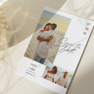 Modern and Simple Photo Save The Date Invitation