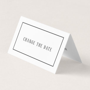 Modern and Sleek, Any Color, Change the Date Card