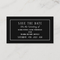 Modern and Sleek, Any Color, Save the Date