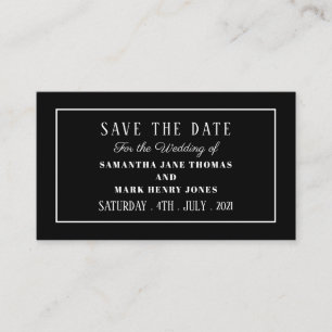 Modern and Sleek, Any Color, Save the Date Enclosure Card