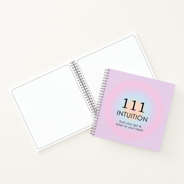 Modern Angel Numbers Numerology 111 Intuition  Notebook (Inside)