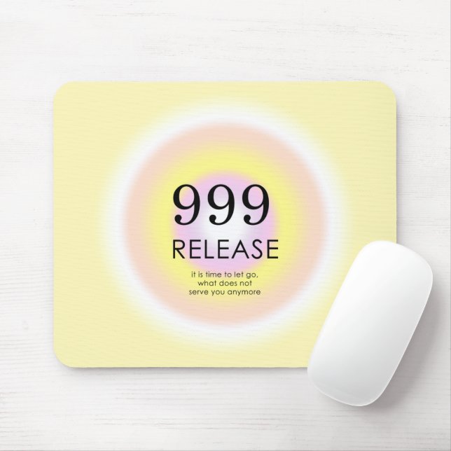 Modern Angel Numbers Numerology Meaning 999  Mouse Mat (With Mouse)