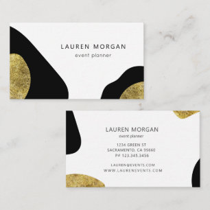 Modern Animal Kingdom Faux Gold Foil Business Card