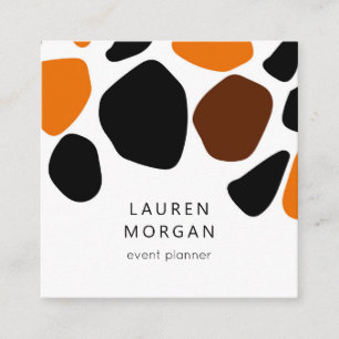 Modern Animal Kingdom Square Business Card