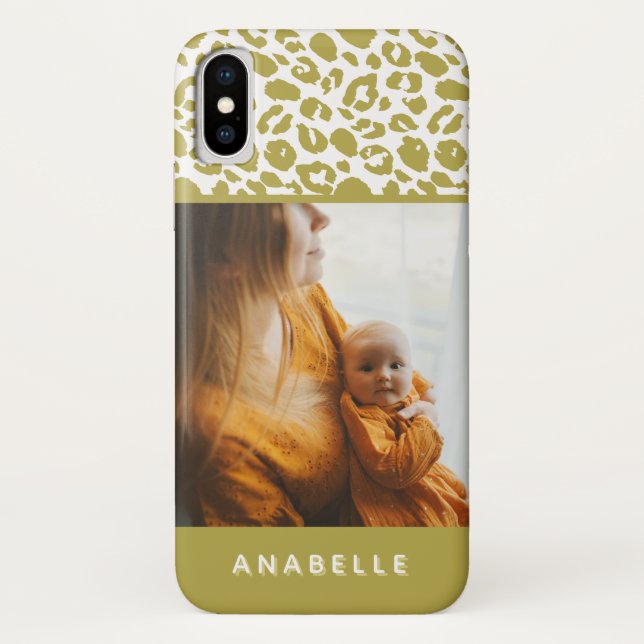 Modern animal leopard print photograph Case-Mate iPhone case (Back)