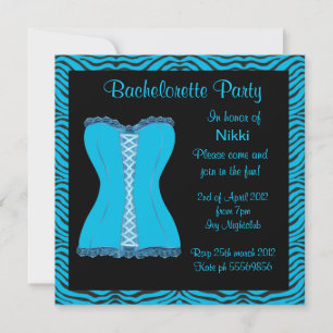 MODERN ANIMAL PRINT BACHELORETTE PARTY INVITATIONS
