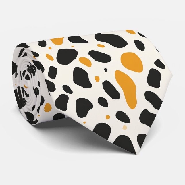 Modern Animal Print Tie (Rolled)