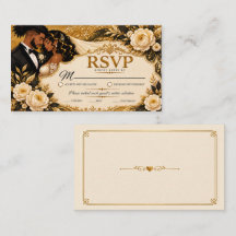 Modern Anime Wedding RSVP