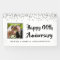 Modern Any Anniversary Photo Silver Confetti